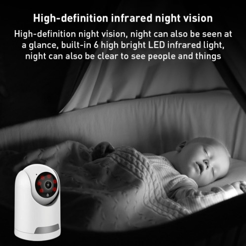 Caméra IP intelligente WiFi panoramique YT64 ICSEE 1080P, prise en charge de la carte TF/audio bidirectionnel/détection de mouvement/Vision nocturne (prise ue) SH88EU62-08