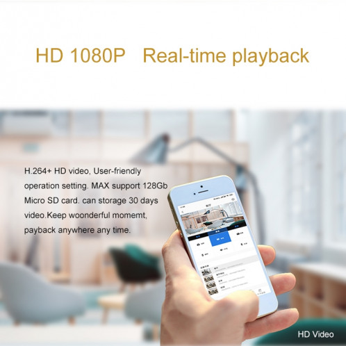 CAMSOY C2T 1080P WiFi Caméra d'action réseau sans fil Enregistreur grand angle SC0398381-012