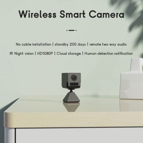 CAMSOY S50 1440P WiFi caméra d'action réseau sans fil enregistreur grand angle avec support SC05011489-012