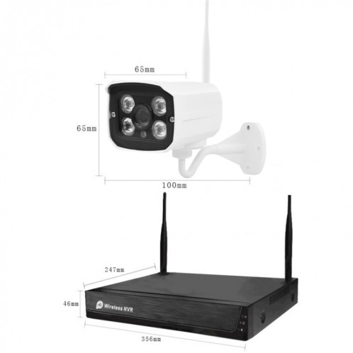 Kit NVR pour caméra sans fil H105 1080P HD 4 voies sans fil SH05821649-010