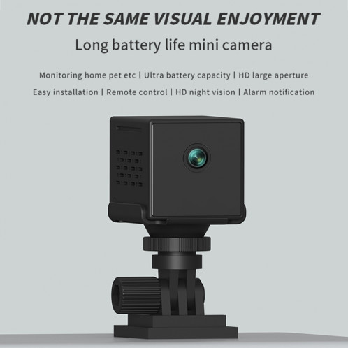 CAMSOY S30 1080P longue durée de vie de la batterie WiFi caméra d'action réseau sans fil enregistreur grand angle avec support SC1300571-015