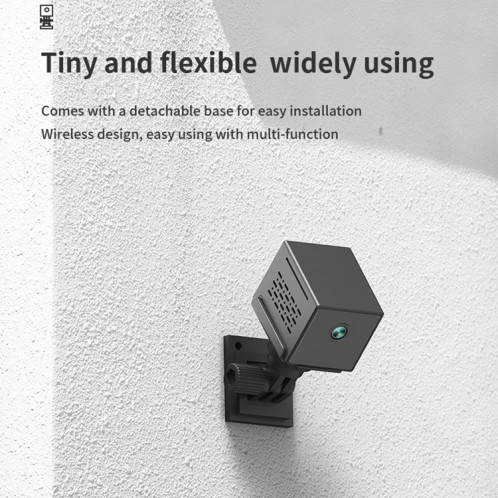 CAMSOY S30 1080P longue durée de vie de la batterie WiFi caméra d'action réseau sans fil enregistreur grand angle avec support SC1300571-015