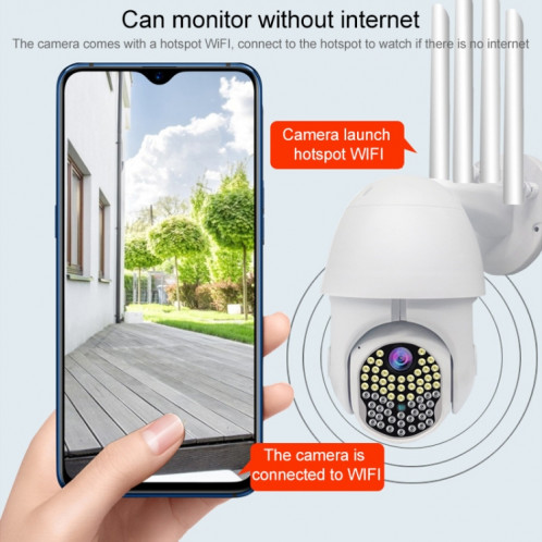 Al-63 2.0 millions de pixels 1080P HD WiFi IP Caméra IP, support Vision nocturne et Détection de mouvement et carte d'interphone à deux voies et carte TF, SH12EU1201-017