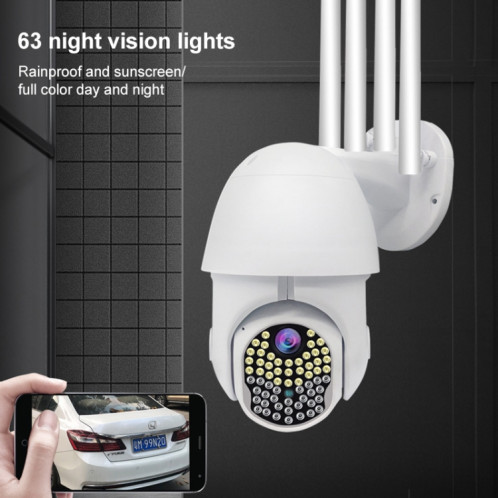 Al-63 2.0 millions de pixels 1080P HD WiFi IP Caméra IP, support Vision nocturne et Détection de mouvement et carte d'interphone à deux voies et carte TF, SH12EU1201-017