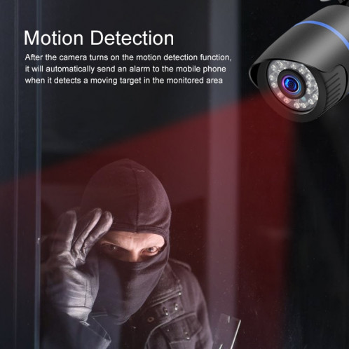 Q4 2.0 Million Pixels 1080P HD Wireless IP Camera, Support Motion Detection & Two-way Audio & Infrared Night Vision & TF Card, SH60EU701-015