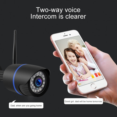 Q4 2.0 Million Pixels 1080P HD Wireless IP Camera, Support Motion Detection & Two-way Audio & Infrared Night Vision & TF Card, SH60EU701-015