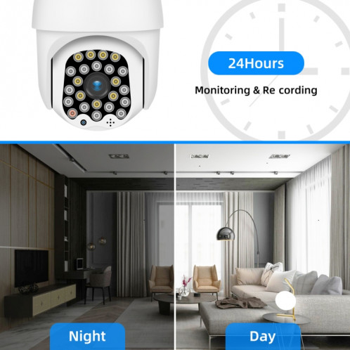 QX18 1080P HD WiFi IP Caméra IP, Support Vision nocturne et Détection de mouvement et carte Audio & TF à deux voies, SH63EU1566-09