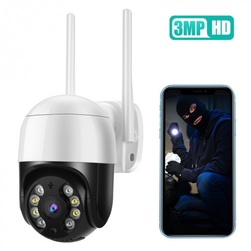 QX29 3.0MP HD WIFI IP Caméra IP, Support Vision nocturne et Détection de mouvement et carte Audio & TF, Bouchon UK SH66UK1210-010