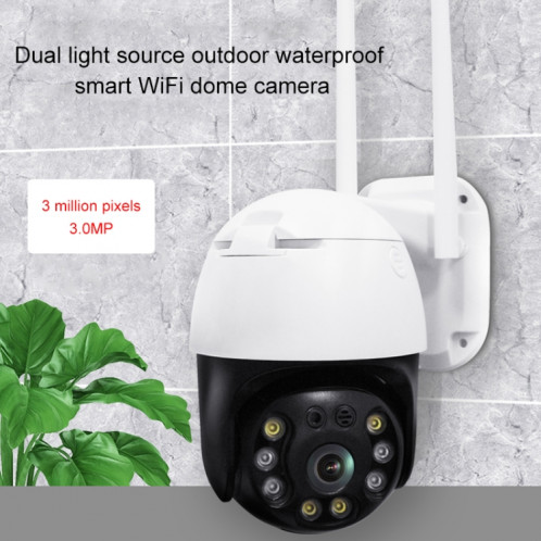 QX36 1080P 3.0mp 3.0mp 3.6mm Lens IP65 Imperméable PTZ PTZ 360 degrés Appareil photo WiFi rotatif à 360 degrés, Prise en charge de la journée et de la nuit Colorie et à double sens Intercom & Motion Humanoid SH68AU130-014
