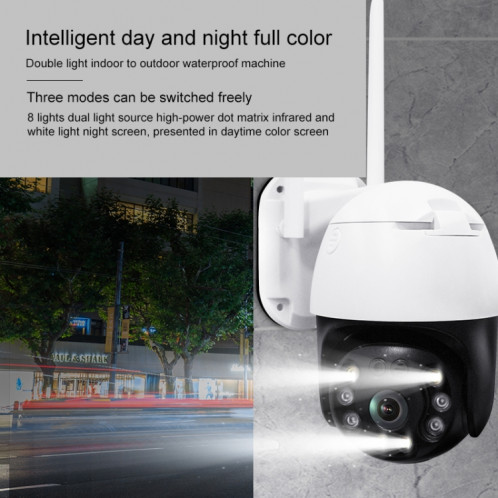 QX36 1080P 3.0mp 3.0mp 3.6mm Lens IP65 Imperméable PTZ PTZ 360 degrés Appareil photo WiFi rotatif à 360 degrés, Prise en charge de la journée et de la nuit Colorie et à double sens Intercom & Motion Humanoid SH68AU130-014