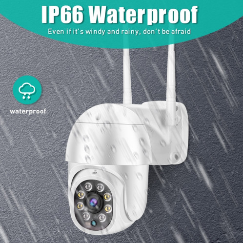 QX43-2 1080P 2.0mp 2.0mp Lentille IP66 Imperméable PTZ PTZ rotative WiFi Caméra, Soutenir une vision nocturne infrarouge et une touche vocale à double sens et de la détection de mouvement et de la carte 128 Go TF, SH70US1795-011