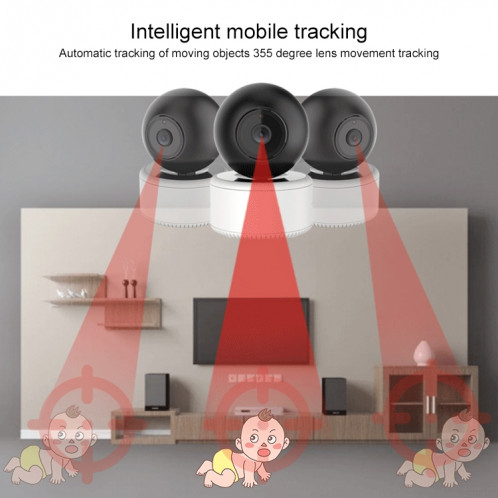 YT46 HD Wireless Network Network Shaking Head Camera, détection de mouvement et carte nocturne infrarouge et carte Micro SD, SH75EU1834-015
