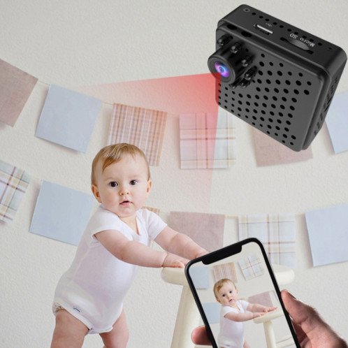 W18 1080P HD WiFi Mini caméra de sécurité intelligente, prise en charge de 155 degrés de détection de grand Angle et de mouvement et de vision nocturne infrarouge et de carte TF SH2511328-021