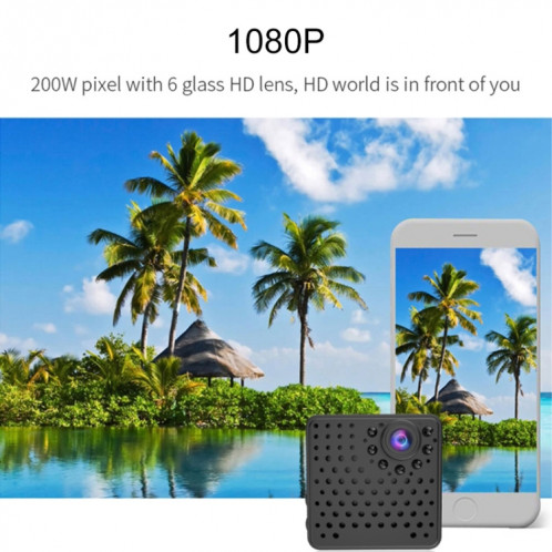 W18 1080P HD WiFi Mini caméra de sécurité intelligente, prise en charge de 155 degrés de détection de grand Angle et de mouvement et de vision nocturne infrarouge et de carte TF SH2511328-021