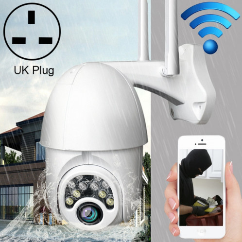 Q10 téléphone portable étanche extérieur rotation à distance WiFi sans fil 10 lumières caméra HD de vision nocturne IR, prise en charge de la détection de mouvement vidéo / alarme et enregistrement, prise SH663D335-015