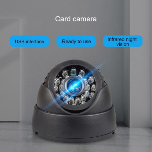 Caméra de surveillance HD hémisphère enfichable BQ2 1 mégapixel, prise en charge de la vision nocturne infrarouge et carte TF 4-32 Go SH26691985-08