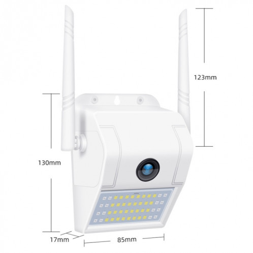 DP11 2 mégapixels applique murale extérieure étanche caméra IP sans fil, prise en charge de la vision nocturne multiple et de la surveillance à distance du téléphone portable et de l'interphone vocal et de la SH26801294-09