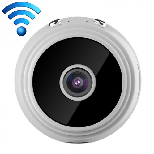 A9 + 1080P Caméra sans fil Remote WiFi, support Night Vision & Détection de mouvement et carte TF, solution Broadcom Bluetooth (Blanc) SH210W1115-08