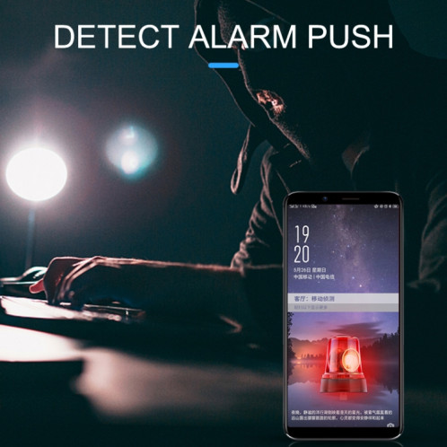 Caméra WiFi Q15 1080P HD pour maison intelligente, détection de mouvement de soutien et vision nocturne sans lumière et carte TF SH52691787-017