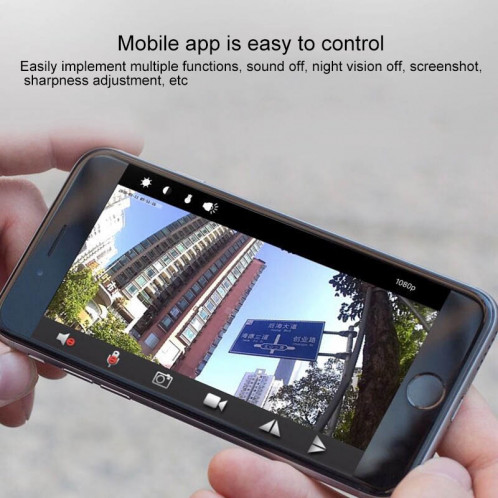 Caméra d'action A9 1080P WiFi IP mini DV, prise en charge de la détection de mouvement et de la vision nocturne infrarouge (blanc) SH365W1752-014
