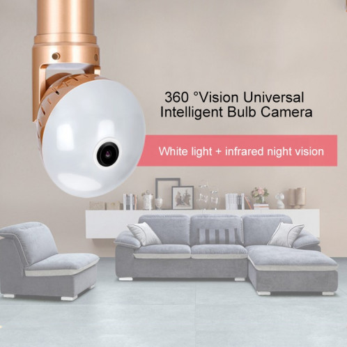 1,3 mégapixels Panoramique Universel Ampoule Appareil photo Téléphone Portable Installation à distance Réseau domestique HD Plug and Play V380 Surveillance SH5689736-010
