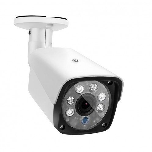633H2 / IP 3.6mm 2MP Objectif Full HD 1080P Caméra de Sécurité Extérieure IP66 Caméra de Surveillance Bullet Étanche avec 20 Mètres Fonction de Vision Nocturne (Blanc) SH059W47-010