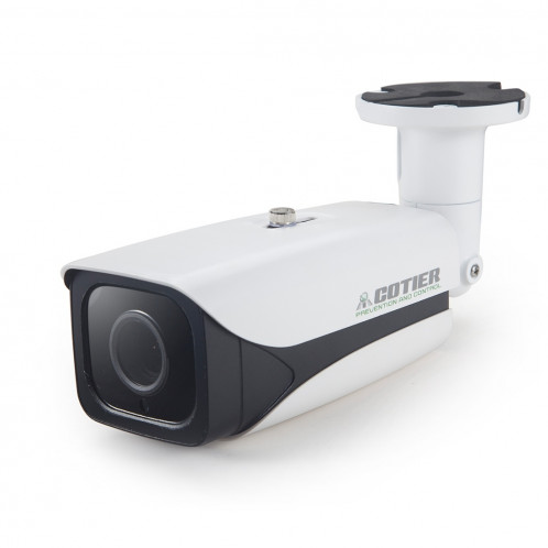 651eH2 / IP POE Zoom (alimentation par Ethernet) 1080P H.265 HD 4 x zoom optique et objectif 2,8-12 mm AF Caméra de surveillance intérieure étanche IP66, vision nocturne IR de soutien (blanc) SH069W1996-011