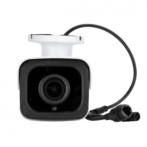 651eH2 / IP POE Zoom (alimentation par Ethernet) 1080P H.265 HD 4 x zoom optique et objectif 2,8-12 mm AF Caméra de surveillance intérieure étanche IP66, vision nocturne IR de soutien (blanc) SH069W1996-011