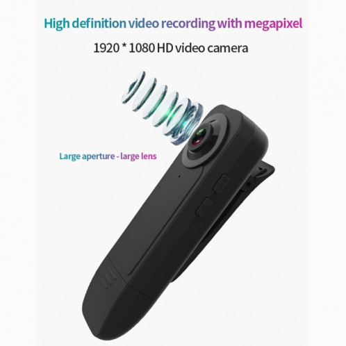 A18 1080P HD Portable Smart Extra Long Standby Caméra Stylo D'enregistrement (Noir) SH381B1289-011