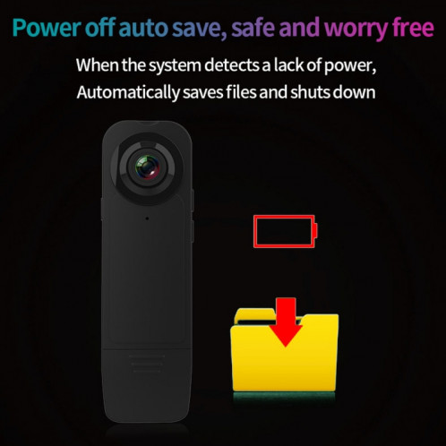 A18 1080P HD Portable Smart Extra Long Standby Caméra Stylo D'enregistrement (Noir) SH381B1289-011