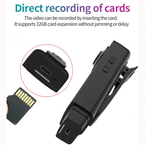A18 1080P HD Portable Smart Extra Long Standby Caméra Stylo D'enregistrement (Noir) SH381B1289-011