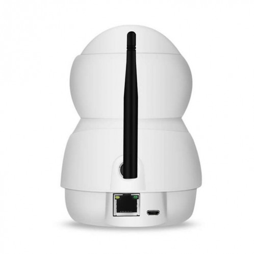 Anpwoo Warrior Caméra IP HD WiFi 1080p GM8135 + SC2145, détection de mouvement de soutien et vision nocturne infrarouge et carte TF (128 Go max.) (Blanc) SA799W1065-013