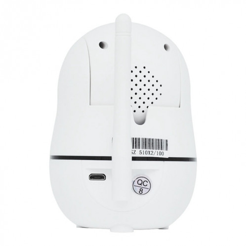 Anpwoo YT008 720P HD WiFi Caméra IP, détection de mouvement de soutien et vision nocturne infrarouge et carte SD (Max 32 Go) (blanc) SA801W648-013