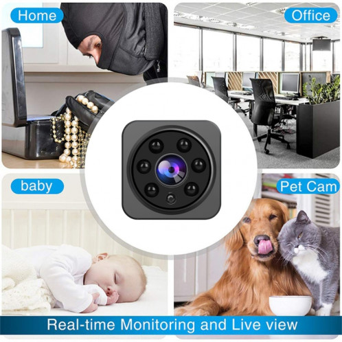 Caméra de surveillance intelligente WiFi sans fil S3 HD 1080P, prise en charge d'un interphone vocal bidirectionnel (noir) SH896B1071-09