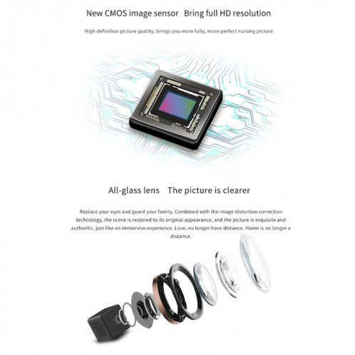 CAMSOY S1T 1080P WiFi Caméra d'action réseau sans fil Enregistreur grand angle (Noir) SC899B514-015