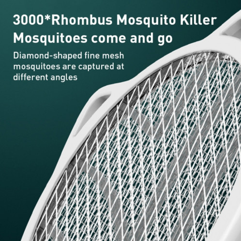 Cat Ear Rotary Electric Mosquito Swatter (blanc) SH125W1004-07
