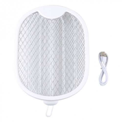 Swatter des moustiques électriques pliants rotatifs multifonctionnels (blanc) SH126W1660-07