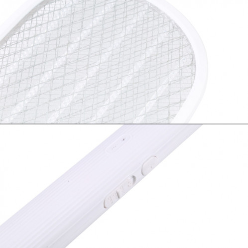 Swatter des moustiques électriques pliants rotatifs multifonctionnels (blanc) SH126W1660-07