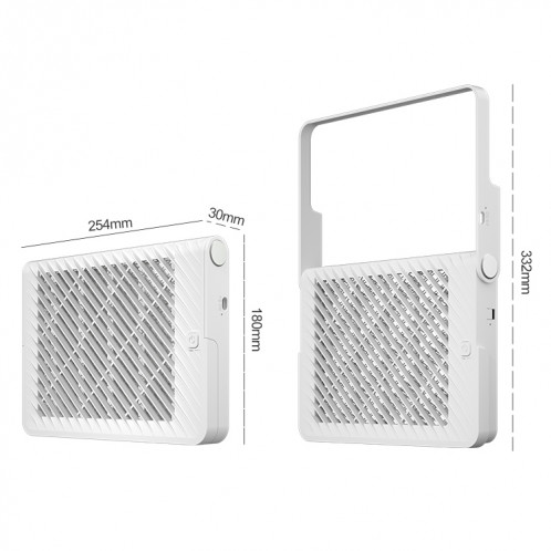 XQN-828 Lampe anti-moustique à décharge électrique pliable (Blanc) SH032W605-07