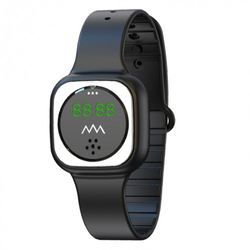 Bracelet anti-mousquet de gel de silice d'extérieur F9 avec horloge (noir) SH223B369-07
