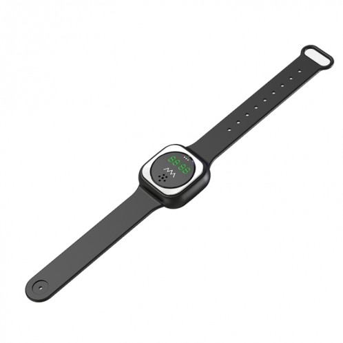 Bracelet anti-mousquet de gel de silice d'extérieur F9 avec horloge (noir) SH223B369-07
