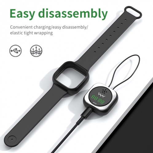 Bracelet anti-mousquet de gel de silice extérieure F9 avec horloge (blanc) SH223W689-07