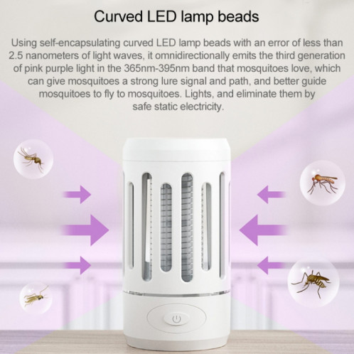 Tueur de moustique à LED de choc électrique physique portable d'origine Xiaomi Youpin Y8EK SX36301962-09
