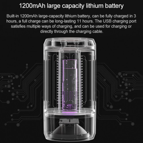 Tueur de moustique à LED de choc électrique physique portable d'origine Xiaomi Youpin Y8RK SX3631865-010