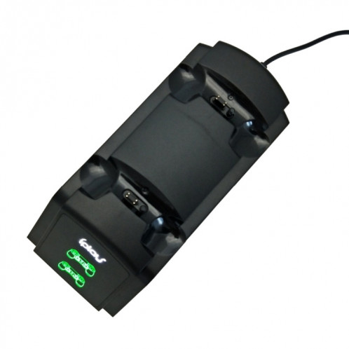 Support de station de chargement à double port / support de charge de contrôleur pour Sony Playstation 4 PS4 et Slim PS4 Pro avec écran à DEL (noir) SH047B1225-07