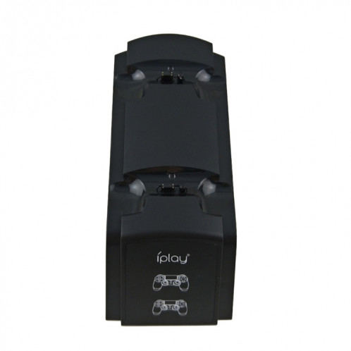 Support de station de chargement à double port / support de charge de contrôleur pour Sony Playstation 4 PS4 et Slim PS4 Pro avec écran à DEL (noir) SH047B1225-07