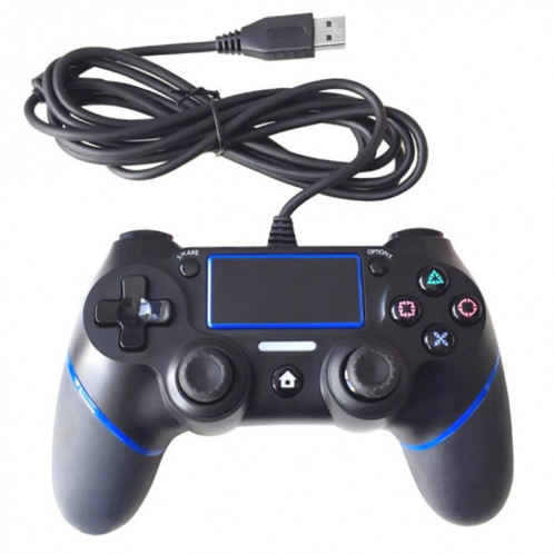 Manette de jeu filaire pour Sony Playstation PS4 (bleue) SH052L996-03