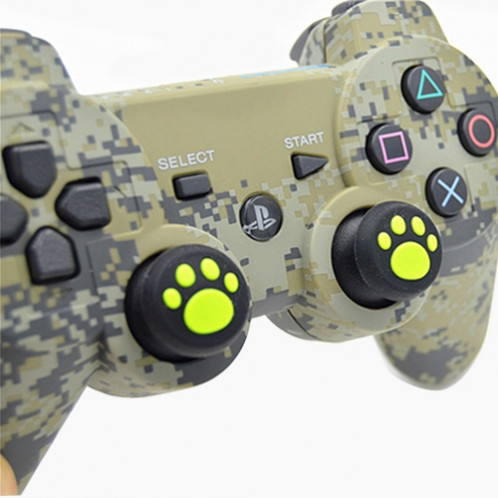 4 PCS Housse de protection en silicone pour patte de chat mignon pour manette de jeu PS4 / PS3 / PS2 / XBOX360 / XBOXONE / WIIU (vert) SH062G841-04