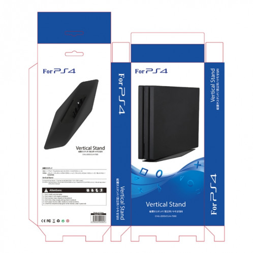 Support vertical d'hôte de machine de jeu 2 en 1 avec pince à vis pour PS4 SLIM / PRO SH10151631-03