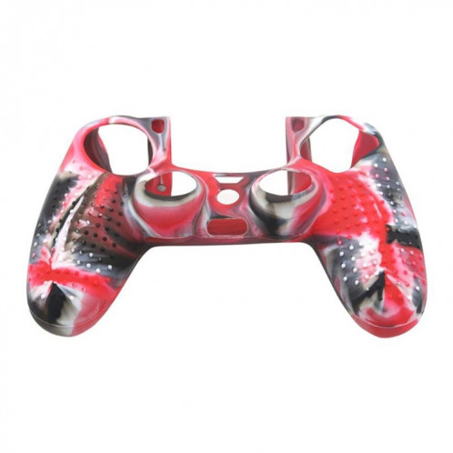 Étui de protection en silicone antidérapant pour Sony PS4 (rouge + noir) SH21RB827-08